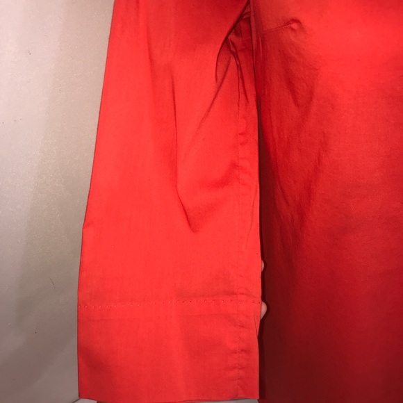 Anne Klein Bright Orange Summery Brass Bead Top - Picture 6 of 14